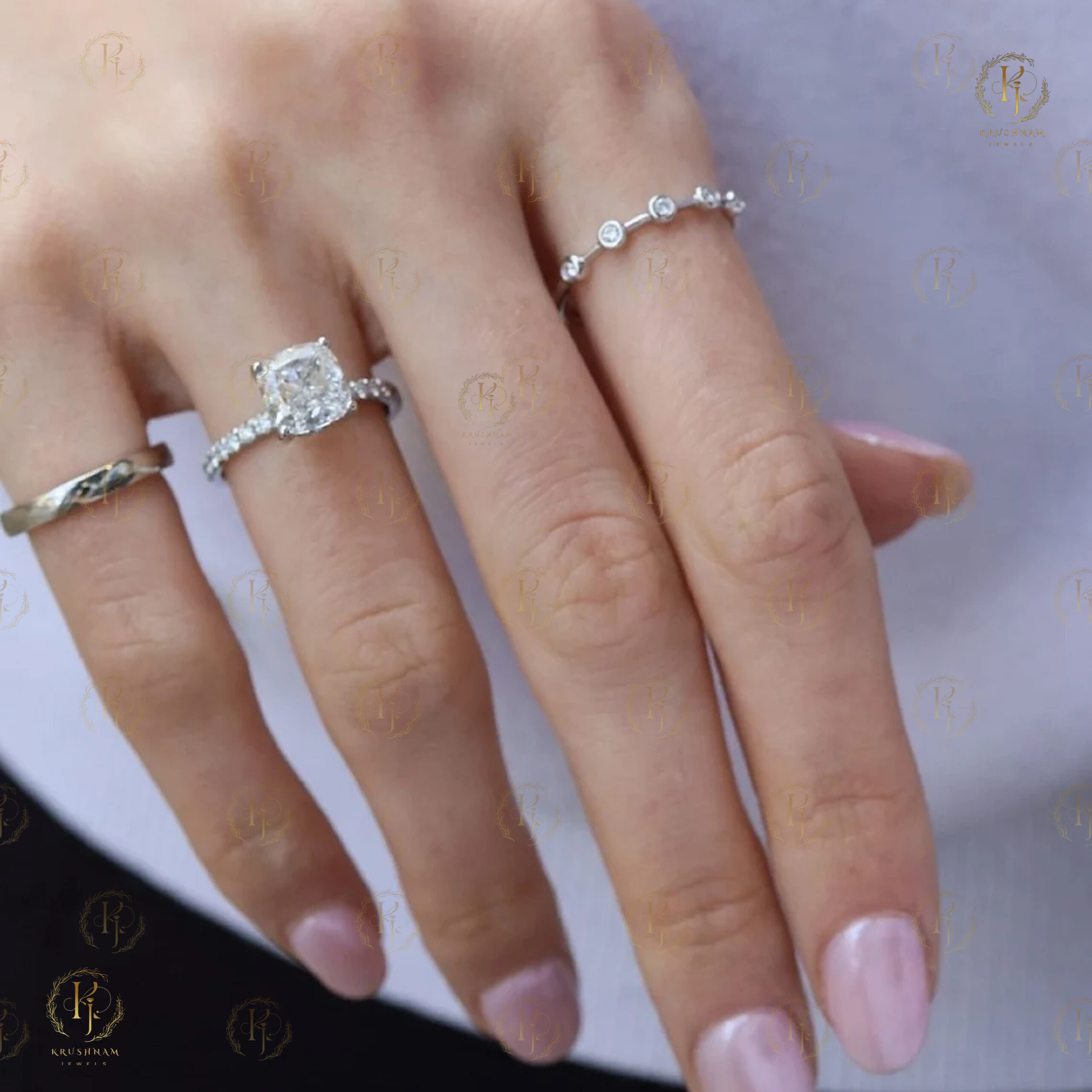 White tone Ring for Daily wear - Image 5