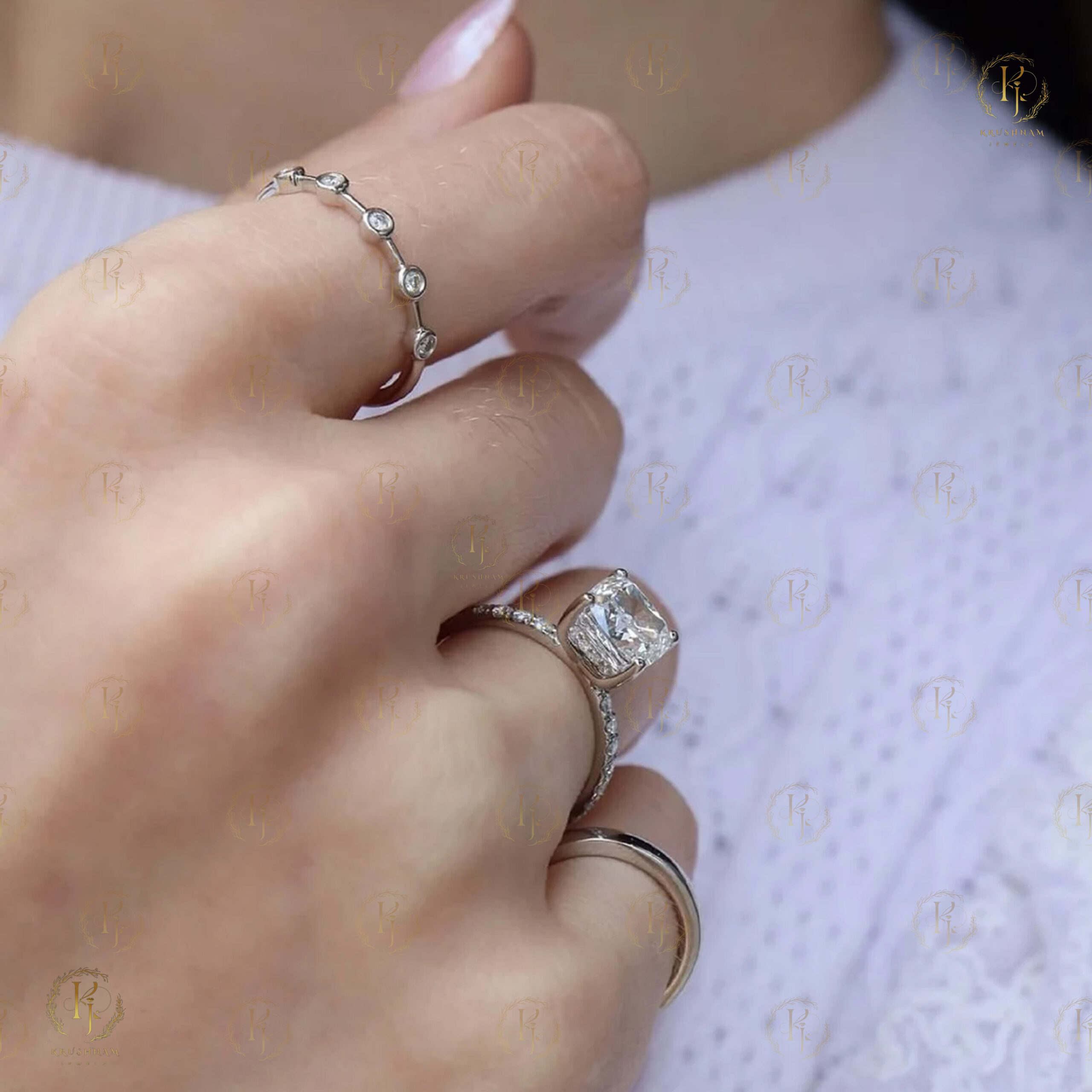 White tone Ring for Daily wear - Image 6