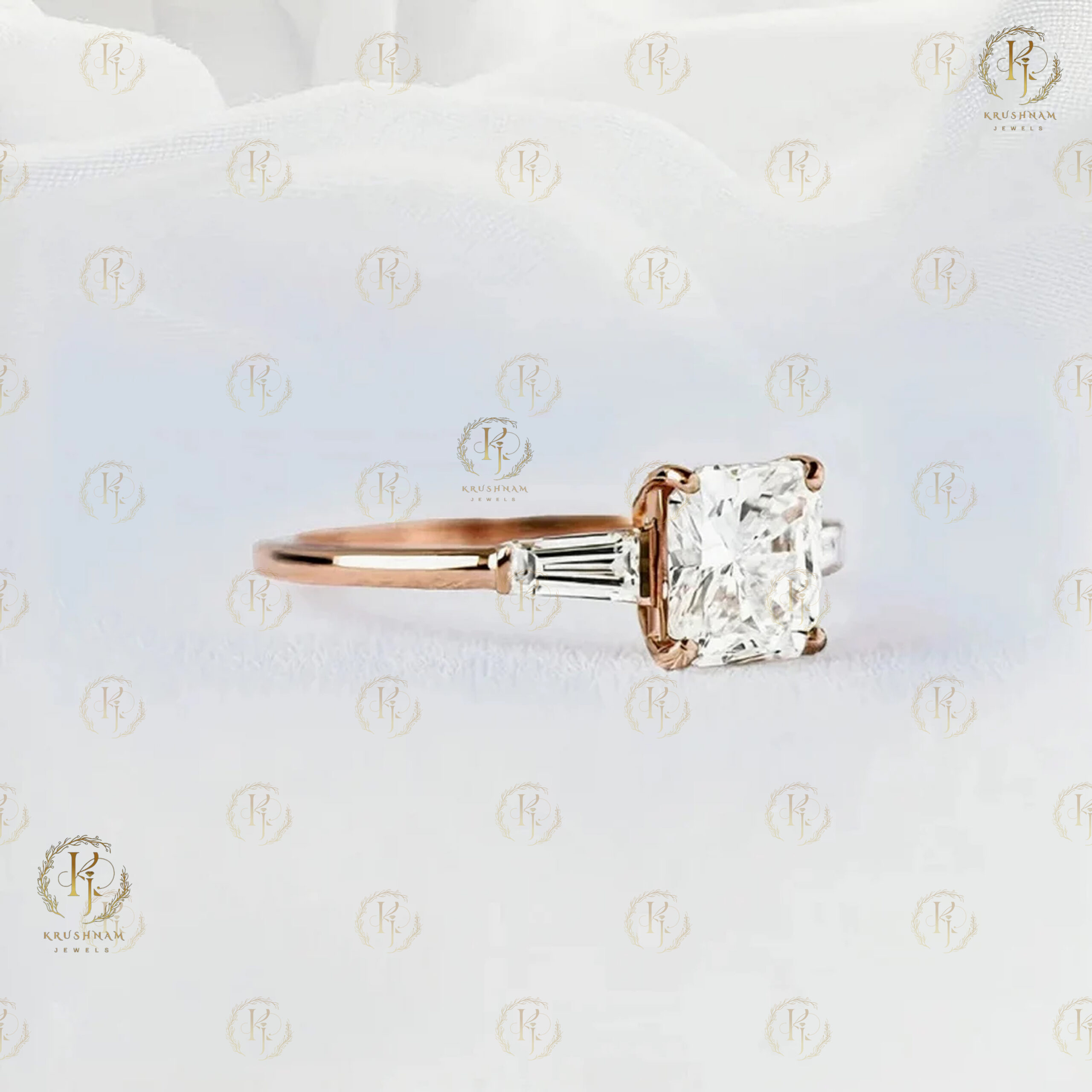 Elegant Emerald Diamond ring - Image 10