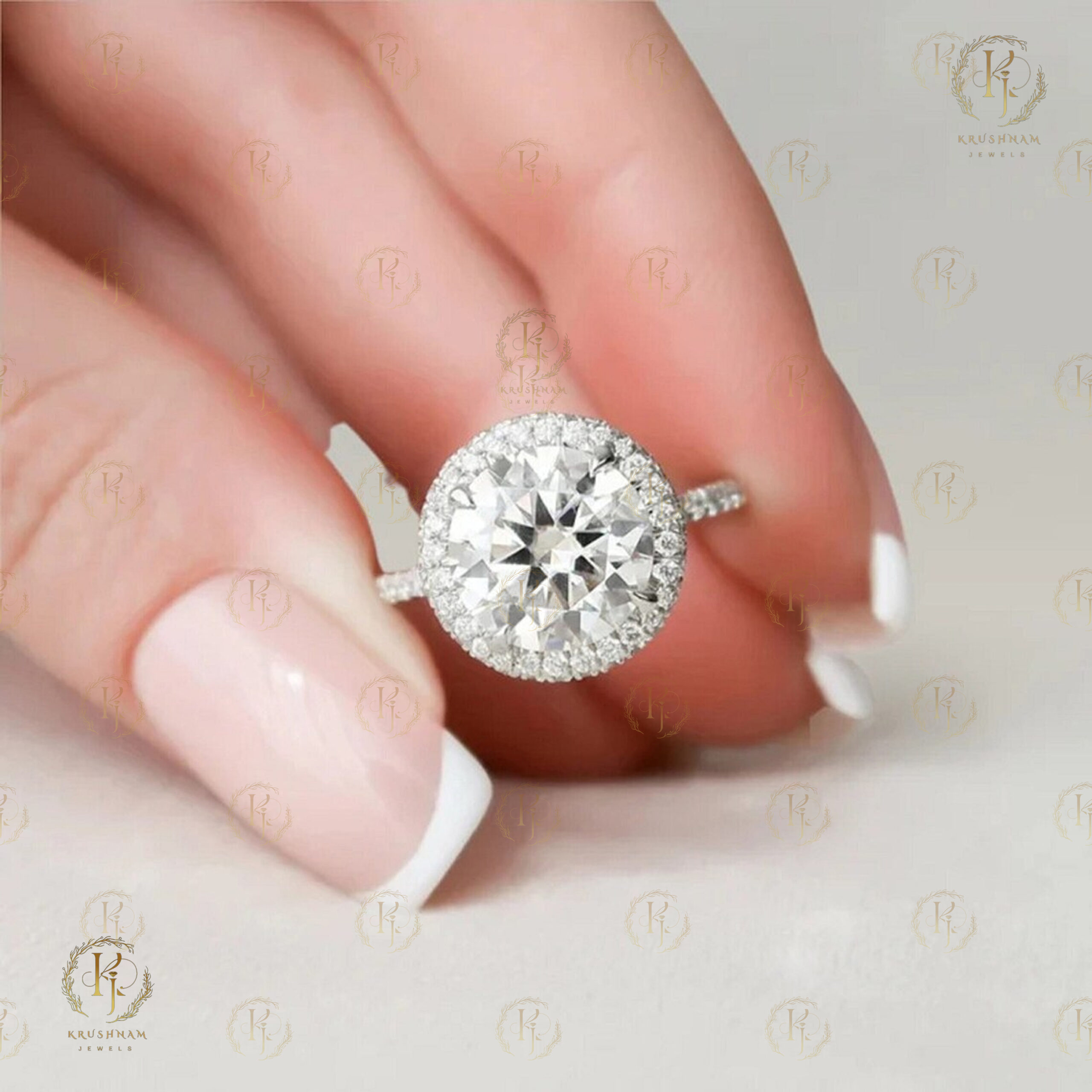 3ct Round Diamond Ring for Engagement Surprise
