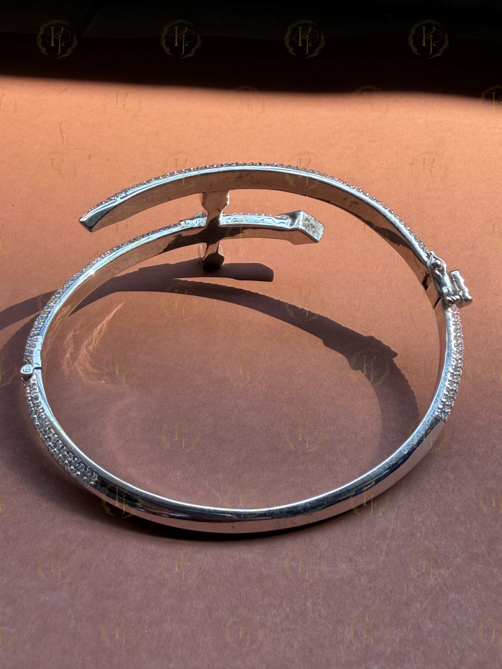 Custom Bracelet - cross design Bengan White tone - Image 6