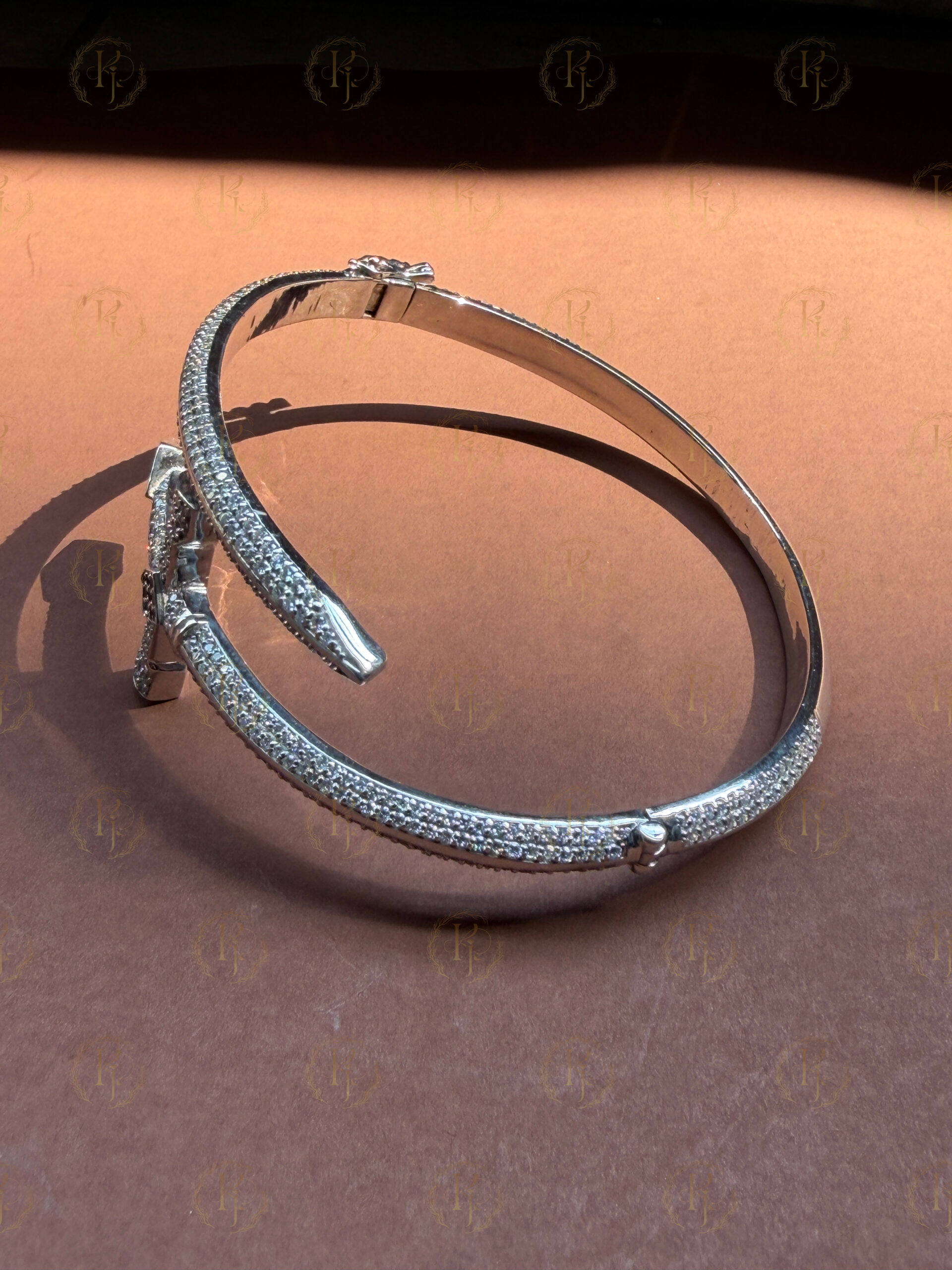 Custom Bracelet - cross design Bengan White tone - Image 7