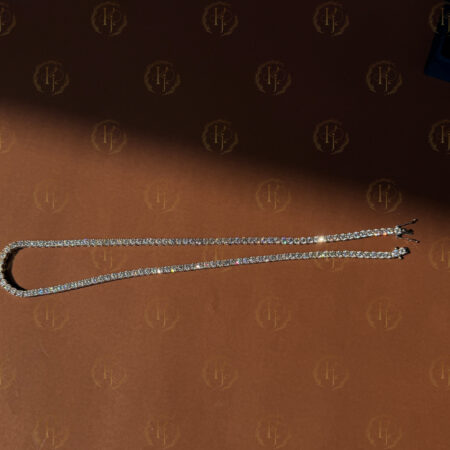 4mm 20inch Tennis chain with White tone