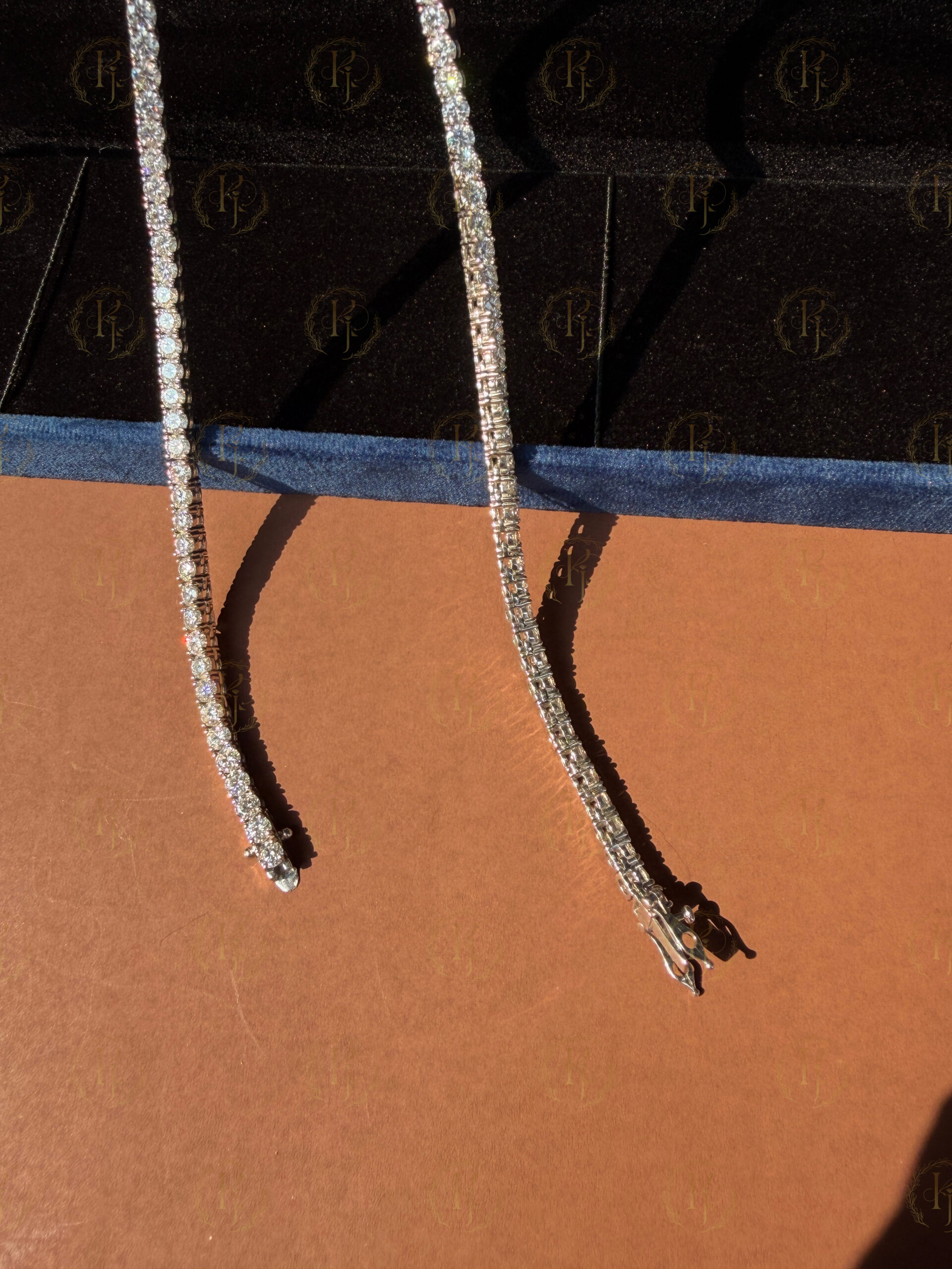 4mm 20inch Tennis chain with White tone - Image 6