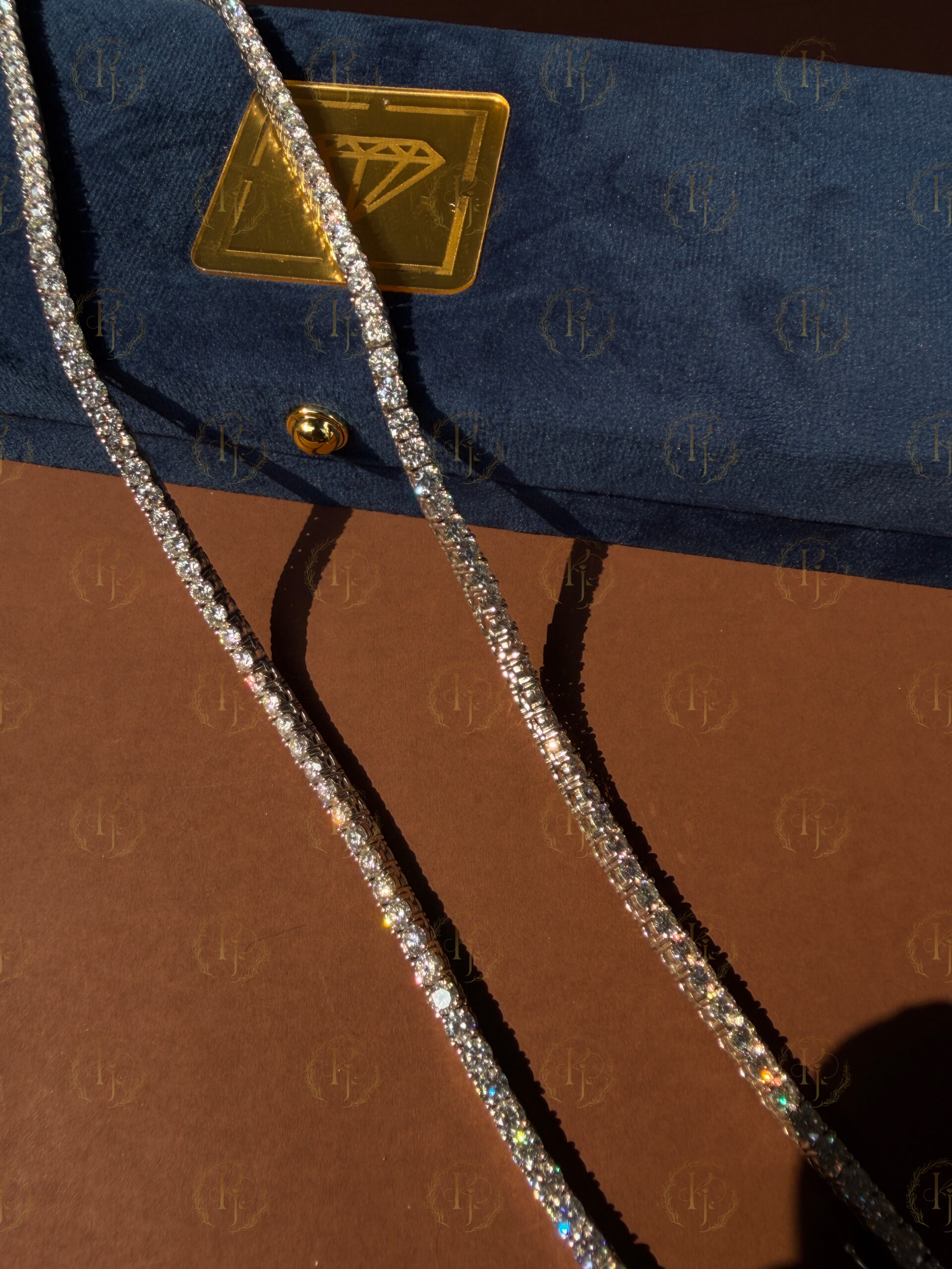 4mm 20inch Tennis chain with White tone - Image 8