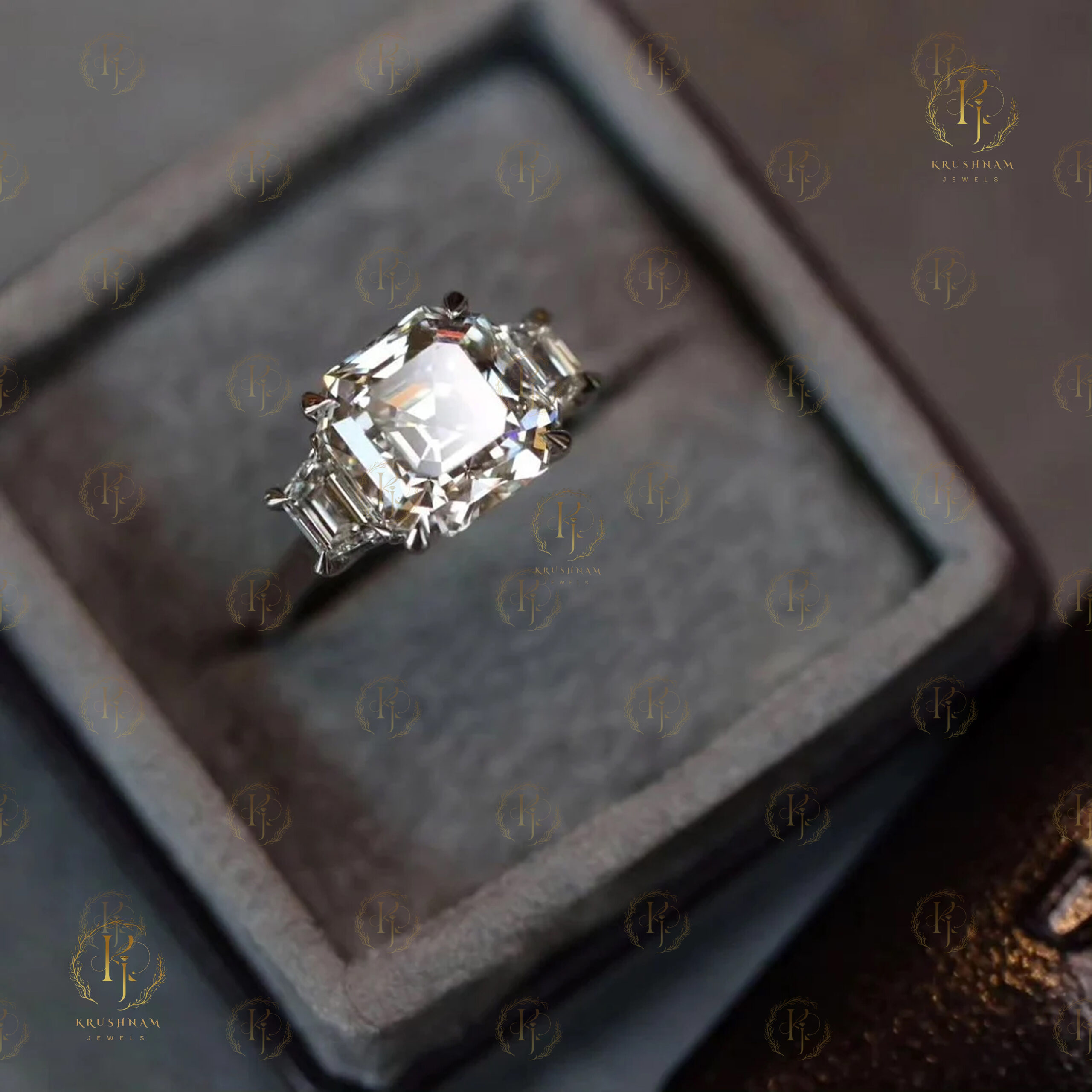 White Diamond with Rose Gold tone - Image 4