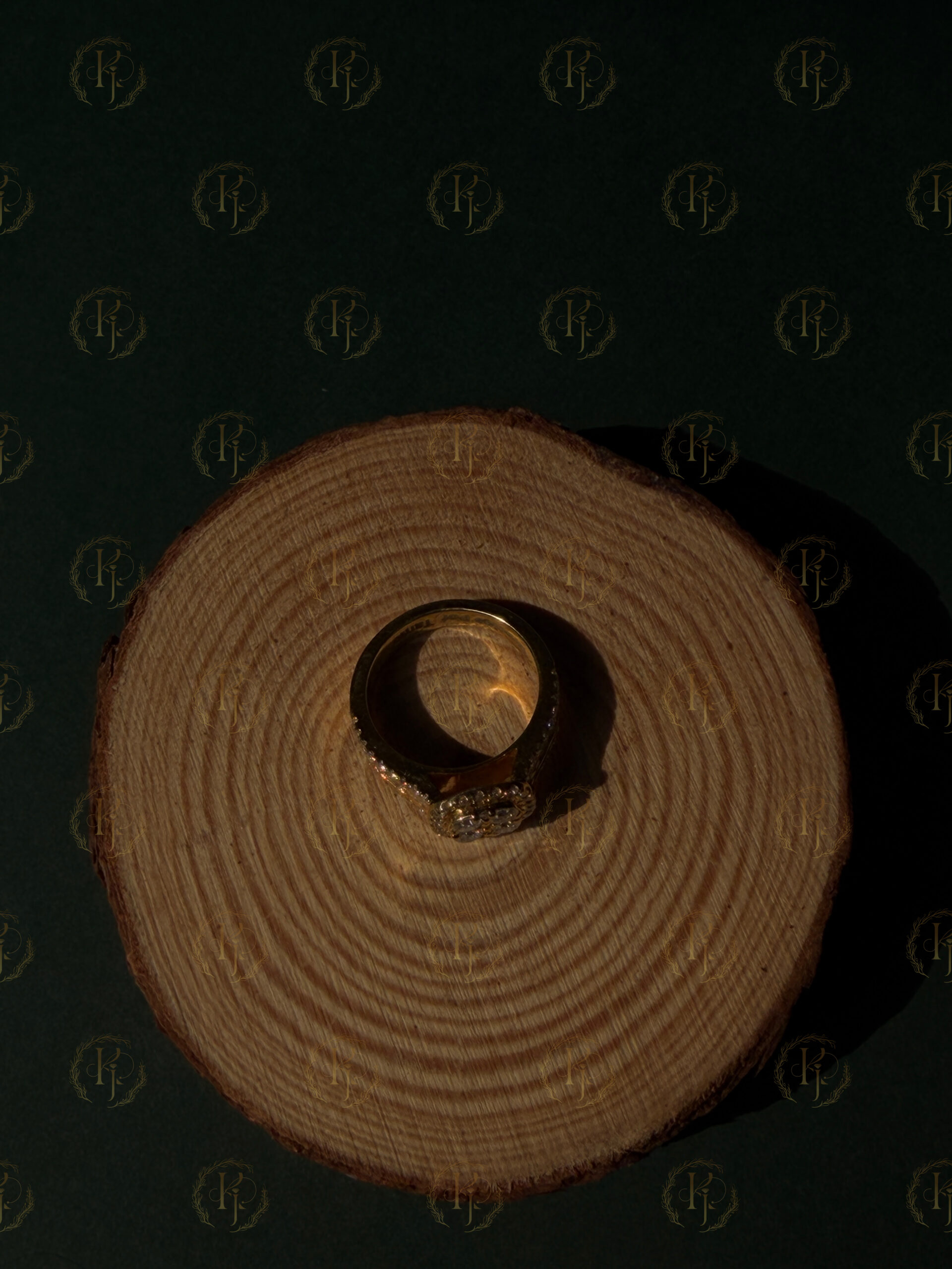 Custom Engagement Ring For Her With Yellow Gold Tone - Image 4