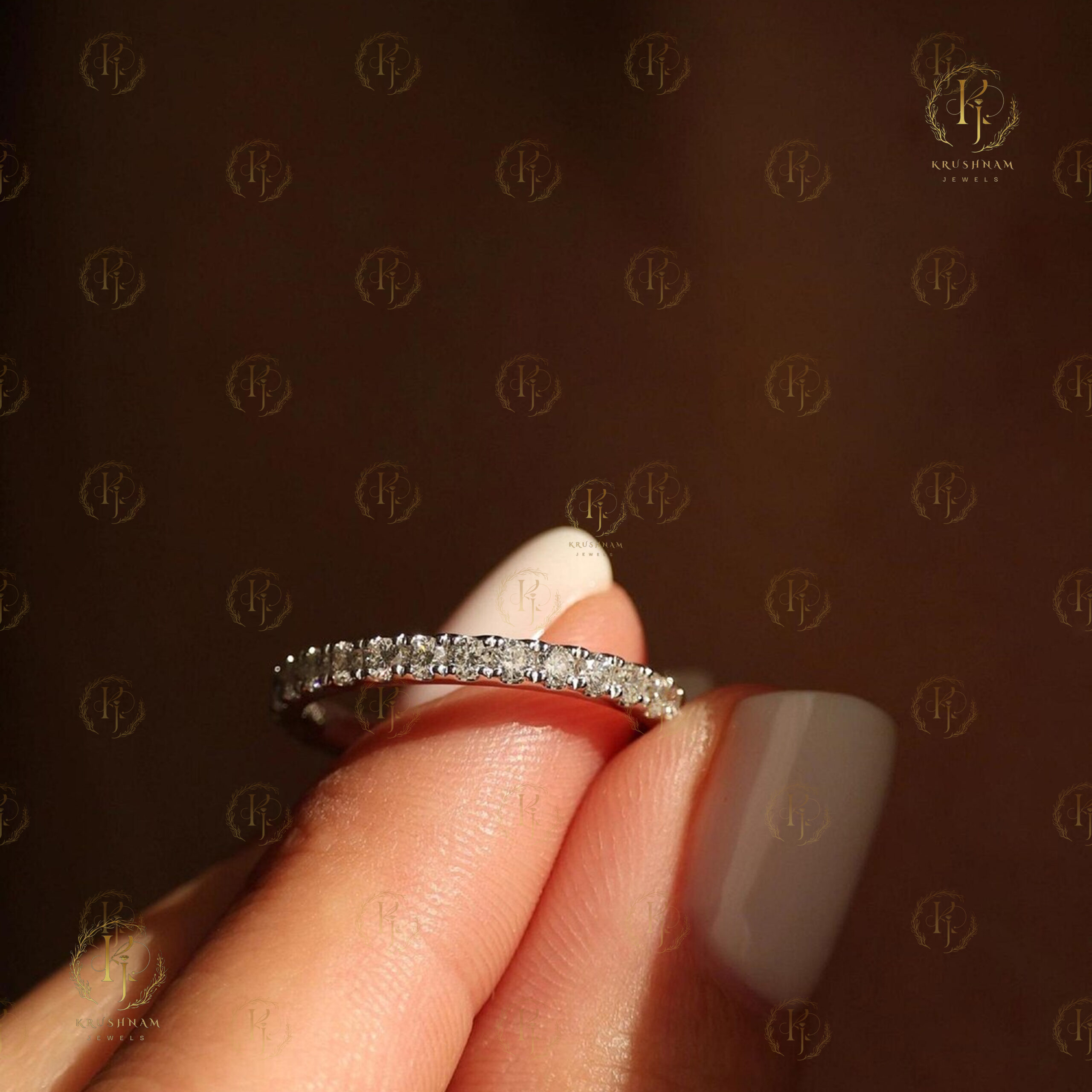 Small Round Diamond Ring with Yellow tone - Image 7